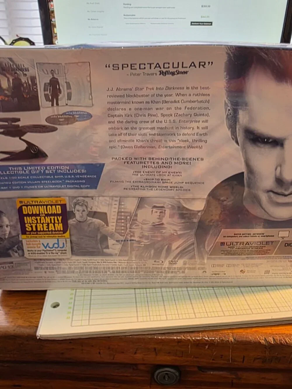LIMITED EDITION GIFT SET INCLUDES EXCLUSIVE STEELBOOK PACKAGING AND VILLIAN SHIP